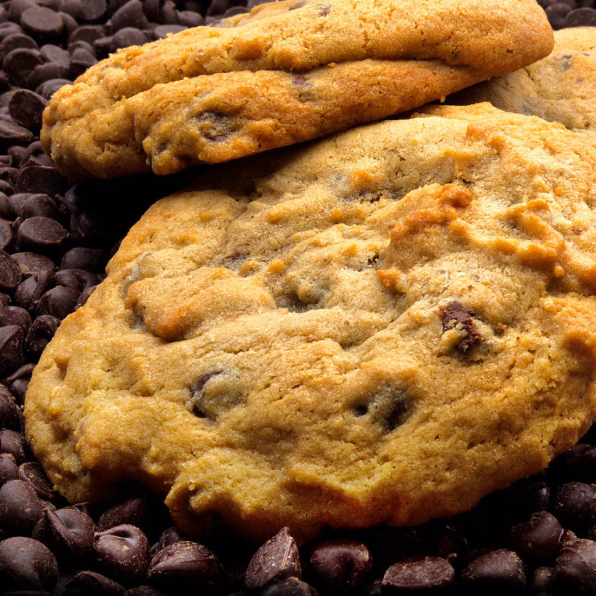 Delicious chocolate chip cookies